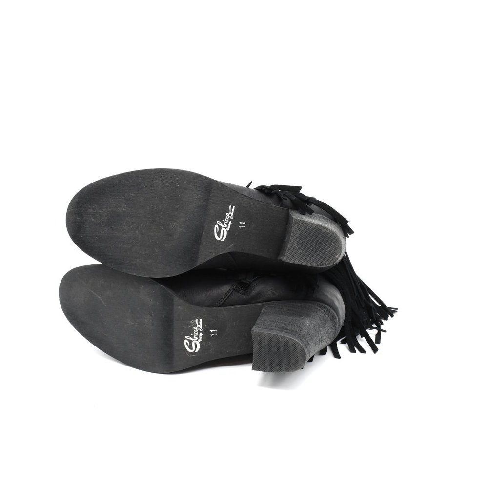 Sbicca Black Fringe Bootie 11 - Picture 5 of 6
